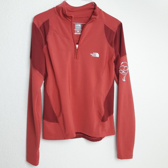 The North Face Tops - North Face Flight Series Orange Zip Pullover M